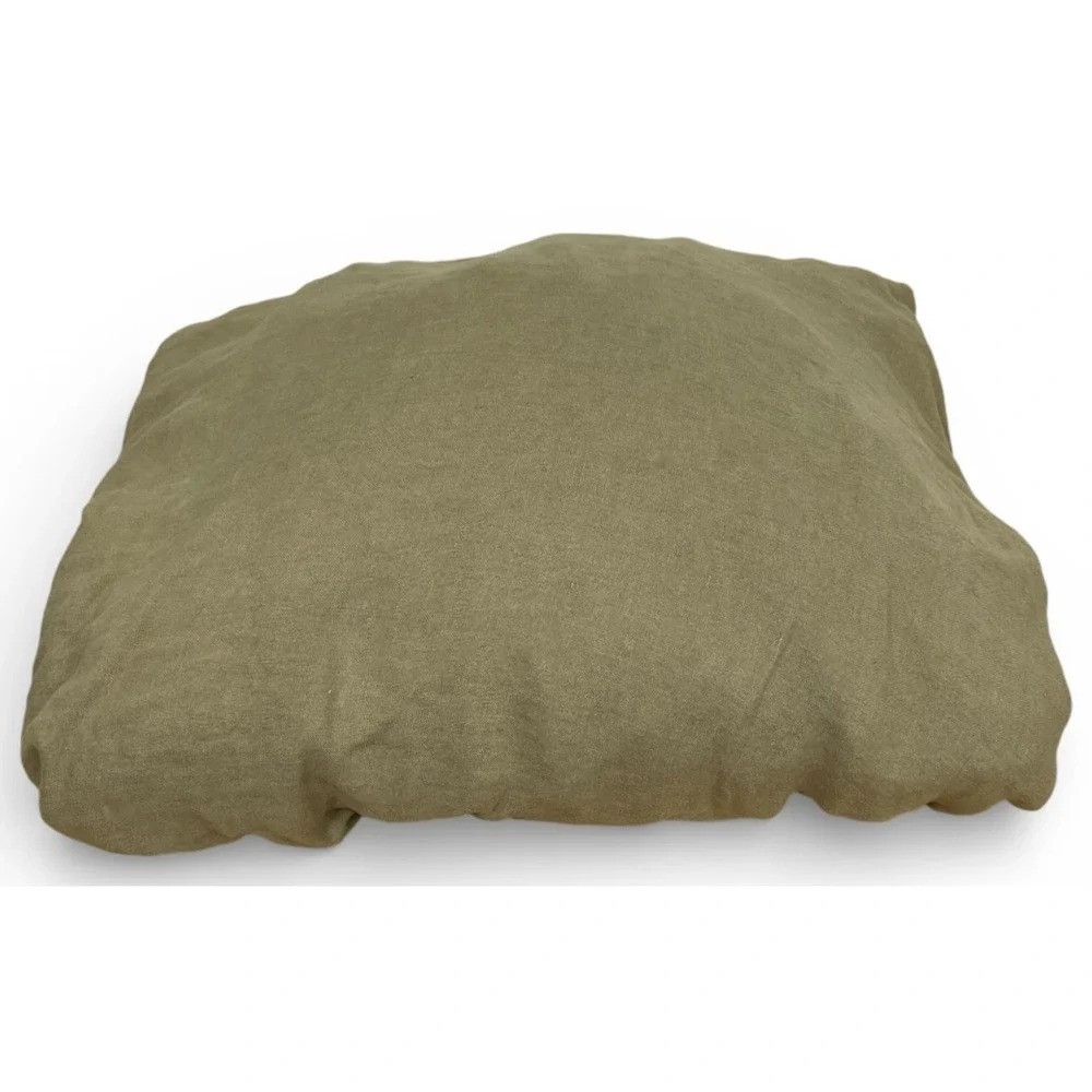 Quince European Linen Sheets Set King Aloe Green